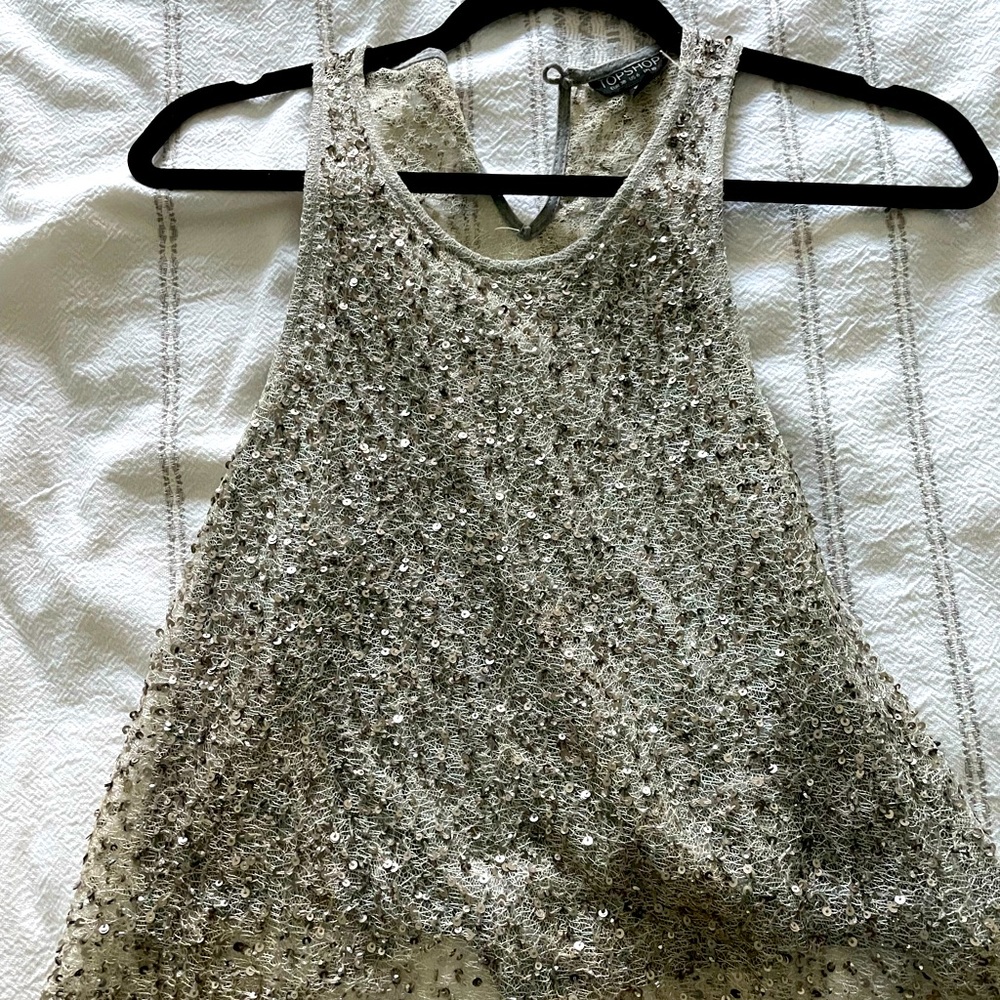 Topshop Sz 6 Sequin top